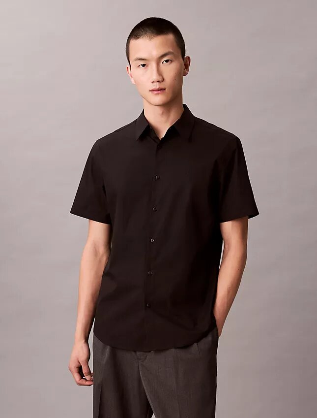 Cotton Stretch Slim Button-Down Shirt Cotton Stretch Slim Button-Down Shirt