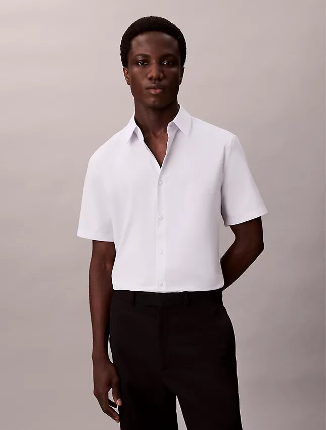 Cotton Stretch Slim Button-Down Shirt Cotton Stretch Slim Button-Down Shirt