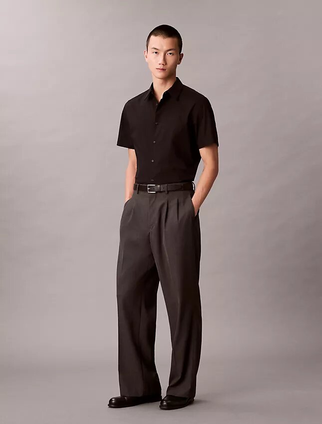 Cotton Stretch Slim Button-Down Shirt Cotton Stretch Slim Button-Down Shirt