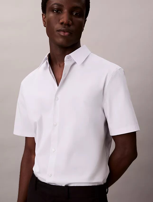 Cotton Stretch Slim Button-Down Shirt Cotton Stretch Slim Button-Down Shirt