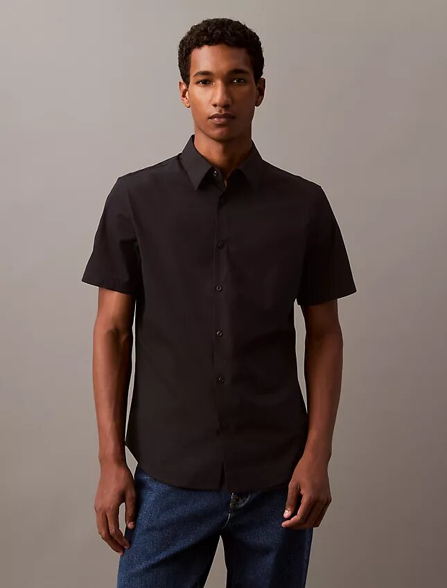 Cotton Stretch Slim Button-Down Shirt Cotton Stretch Slim Button-Down Shirt