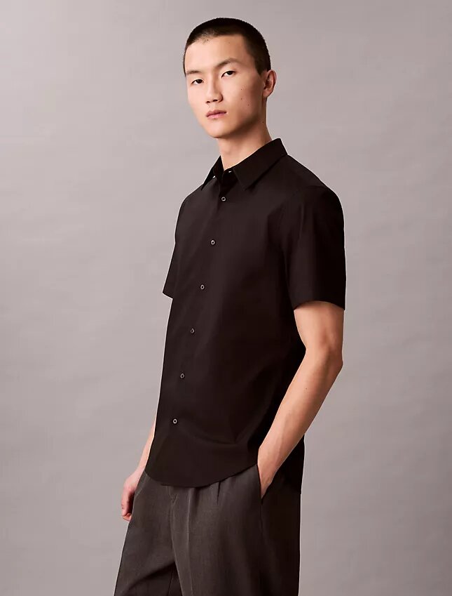 Cotton Stretch Slim Button-Down Shirt Cotton Stretch Slim Button-Down Shirt