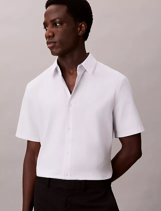 Cotton Stretch Slim Button-Down Shirt Cotton Stretch Slim Button-Down Shirt
