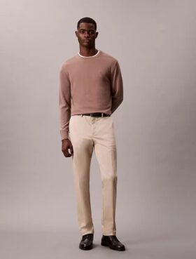 Cotton Stretch Slim Trousers