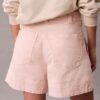 Cotton Stretch Twill Pleated Bermuda Shorts