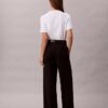 Cotton Stretch Wide Leg Chino Pants