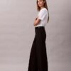 Cotton Stretch Wide Leg Chino Pants
