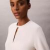 Crepe Tailored Mini Dress