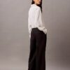 Crepe Wide Leg Trousers