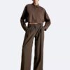 Cropped Dolman Relaxed Button-Down Shirt