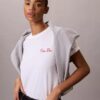 Cursive Calvin Klein Graphic Boxy Tee Cursive Calvin Klein Graphic Boxy Tee