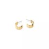 Curved Pebble Earrings