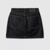 Denim Asymmetric Waist Mini Skirt