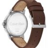 Emblem Dial Leather Strap Watch Emblem Dial Leather Strap Watch