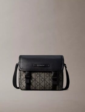 Emblem Jacquard Small Messenger Bag