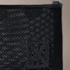 Emblem Mesh Bucket Bag