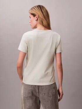 Embroidered Ck Crest V-Neck Tee