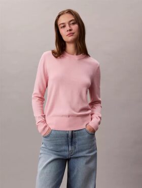 Extra Fine Merino Blend Crewneck Sweater