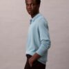 Extra Fine Merino Blend Polo Sweater