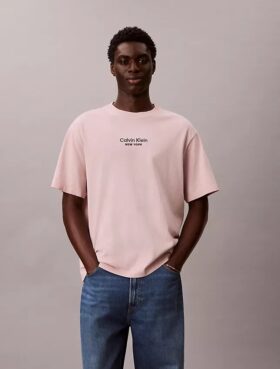 Faded Dye Logo Graphic Classic Crewneck T-Shirt