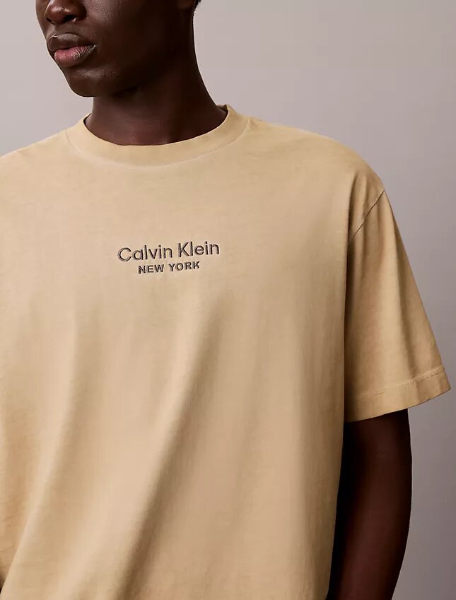 Faded Dye Logo Graphic Classic Crewneck T-Shirt Faded Dye Logo Graphic Classic Crewneck T-Shirt