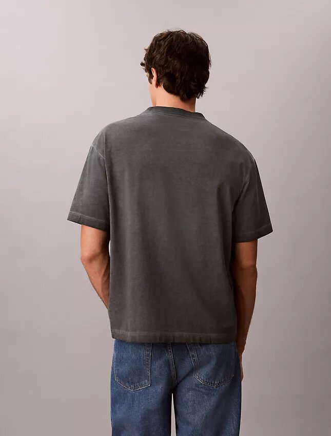 Faded Dye Logo Graphic Classic Crewneck T-Shirt Faded Dye Logo Graphic Classic Crewneck T-Shirt