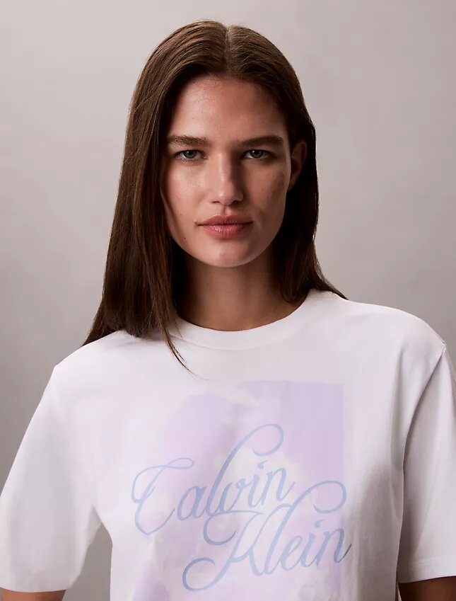 Faded Script Logo Graphic Boxy T-Shirt Faded Script Logo Graphic Boxy T-Shirt