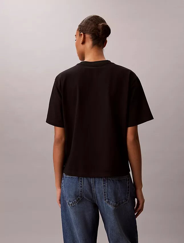 Faded Script Logo Graphic Boxy T-Shirt Faded Script Logo Graphic Boxy T-Shirt