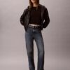 Faux Leather Hooded Jacket