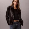 Faux Leather Moto Jacket