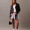 Faux Leather Moto Jacket