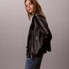 Faux Leather Moto Jacket
