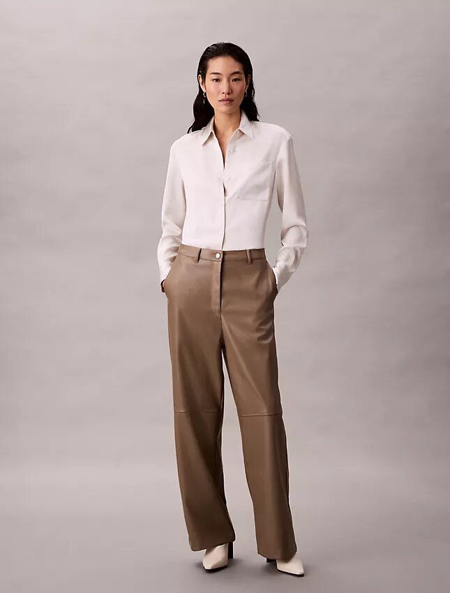 Faux Leather Relaxed Pants Faux Leather Relaxed Pants
