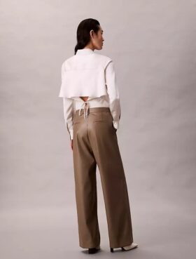 Faux Leather Relaxed Pants