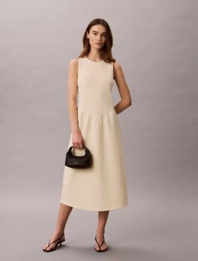 Flared Midi Dress