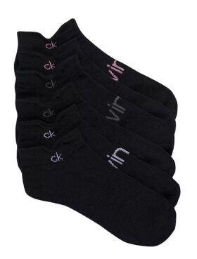 Flat Knit Double Tab 3-Pack No Show Socks