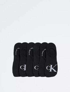 Flat Knit Monogram 6-Pack Liner Socks
