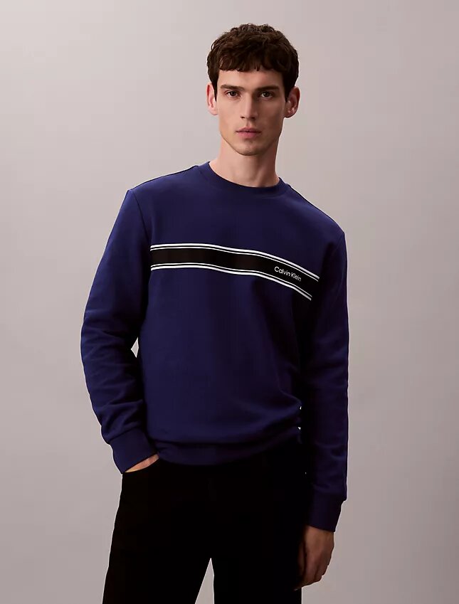 Fleece Stripe Classic Sweatshirt Fleece Stripe Classic Sweatshirt