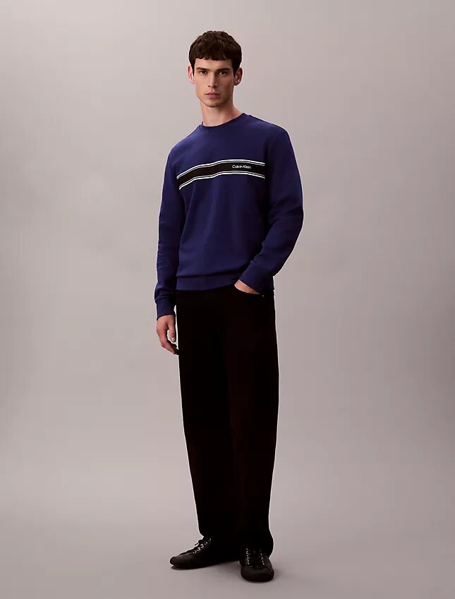 Fleece Stripe Classic Sweatshirt Fleece Stripe Classic Sweatshirt