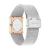 Geometric Dial Mesh Bracelet Watch