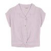 Girls Knotted Button-Down Shirt