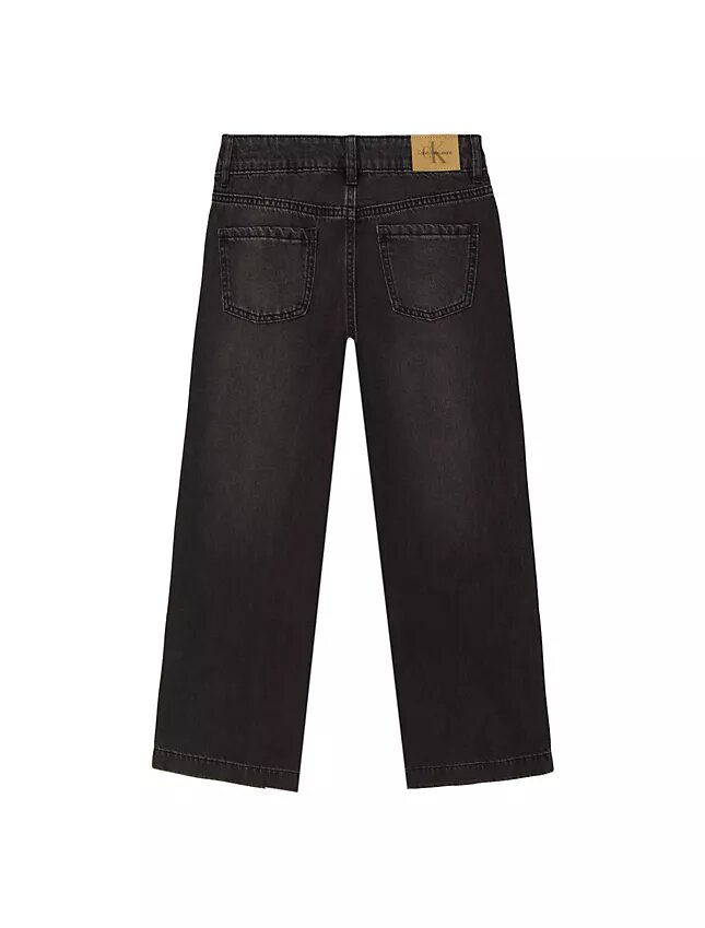 Girls Seamed Wide Leg Jeans Girls Seamed Wide Leg Jeans