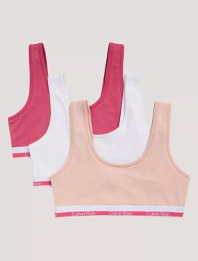 Girls Varsity Cotton Stretch 3-Pack Bralette