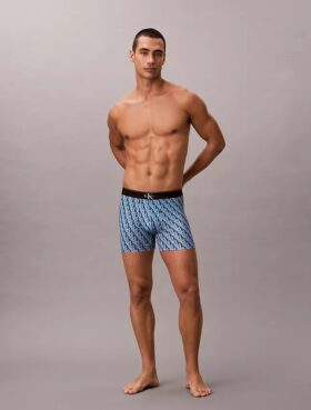 Graphic Monogram Microfiber Stretch Boxer Brief
