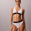 Graphic Monogram Microfiber Stretch Lightly Lined Triangle Bralette