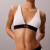 Graphic Monogram Microfiber Stretch Lightly Lined Triangle Bralette