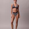 Graphic Monogram Microfiber Stretch Lightly Lined Triangle Bralette