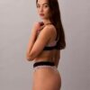 Graphic Monogram Microfiber Stretch Thong Graphic Monogram Microfiber Stretch Thong