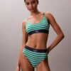 Graphic Monogram Microfiber Stretch Thong Graphic Monogram Microfiber Stretch Thong