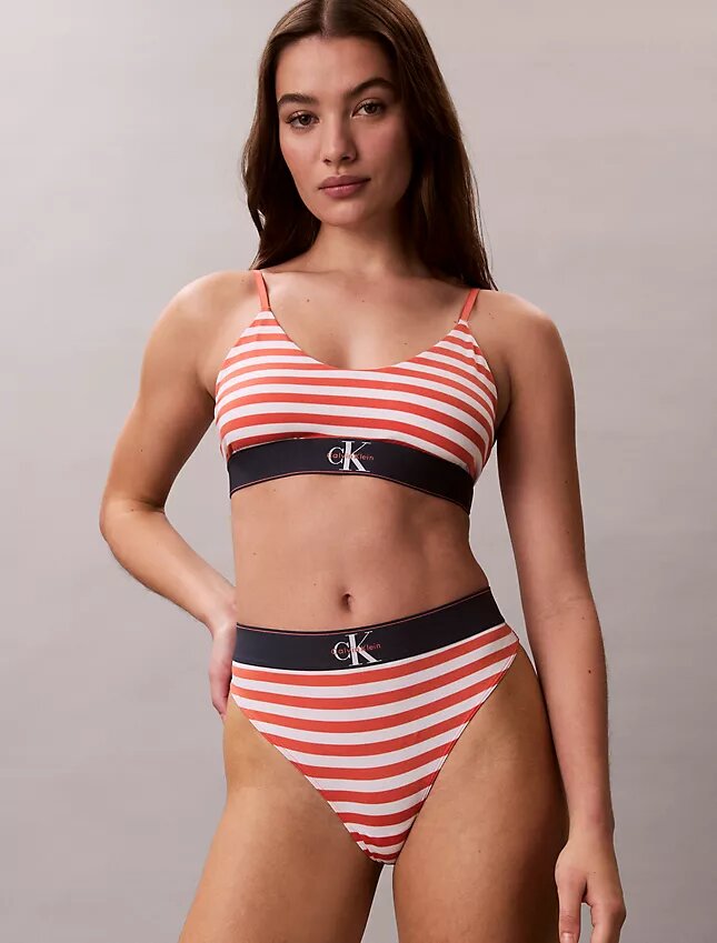 Graphic Monogram Microfiber Stretch Unlined Bralette Graphic Monogram Microfiber Stretch Unlined Bralette